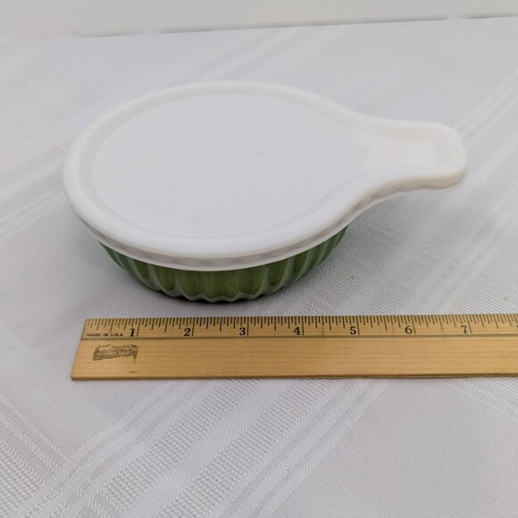 Mini ceramic cookware set - dark green Kathryn Beich - with covers - unused - Picture 6 of 7